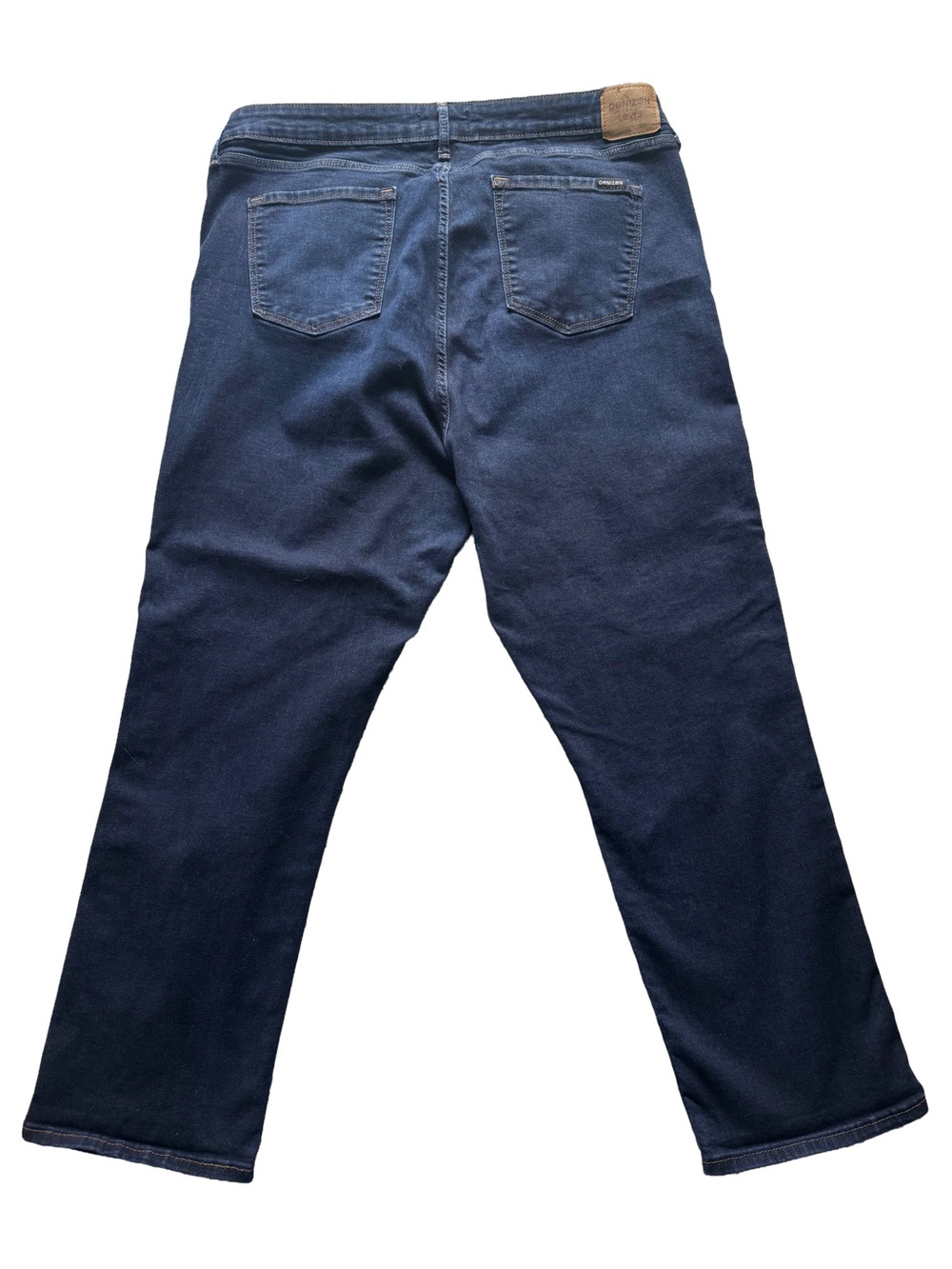Women’s Dark Blue Levi’s Denizen Straight Leg Ankle/Cropped Jeans - Picture 2 of 5